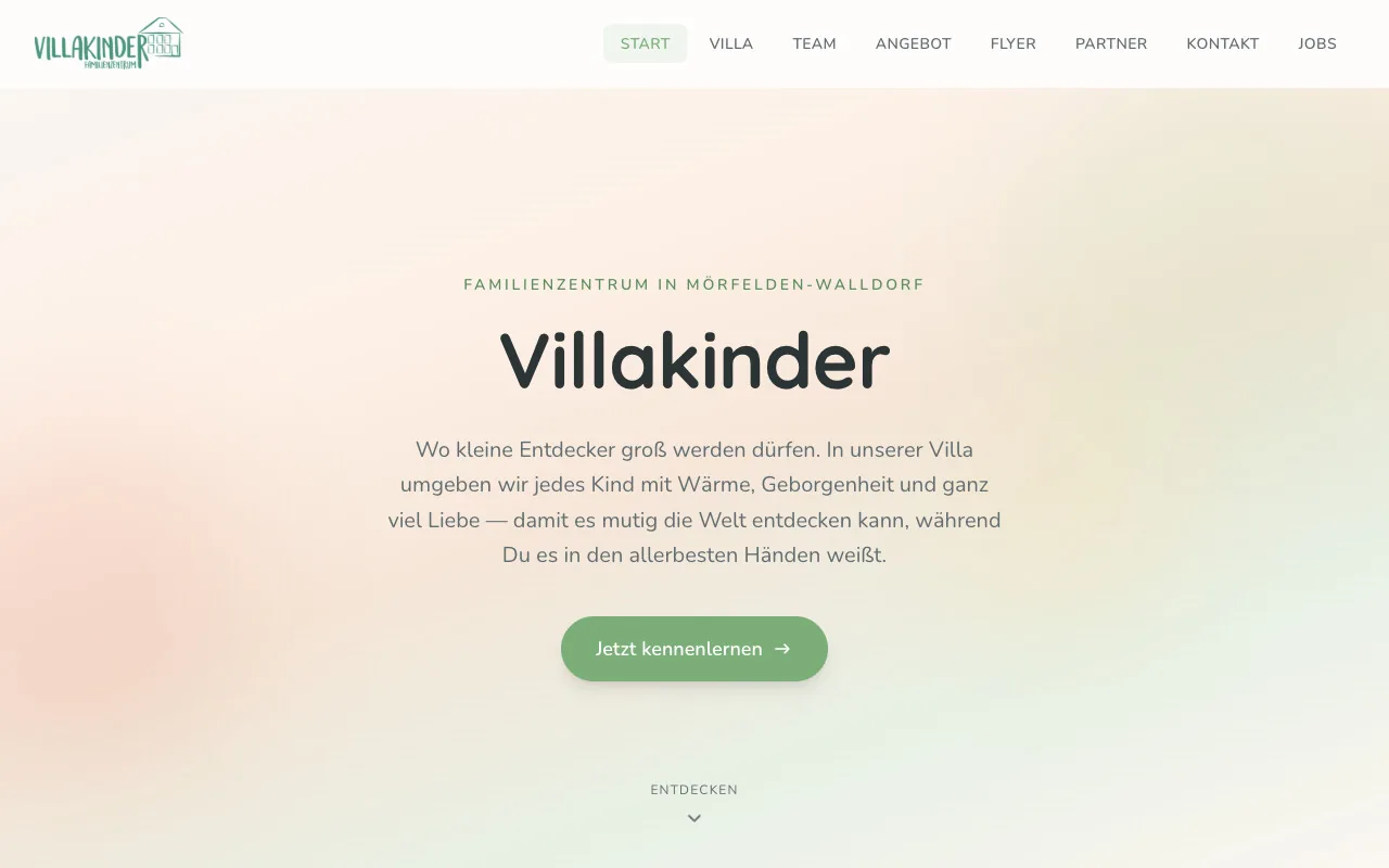 Startseite von Villakinder Familienzentrum (villa-kinder.de)
